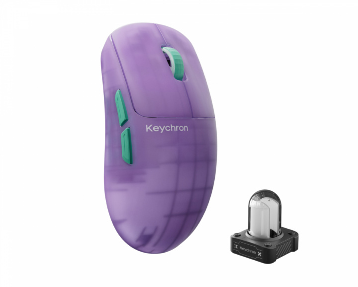 Keychron G6 HE 8K Trådlös Gamingmus - Frosted Lavender
