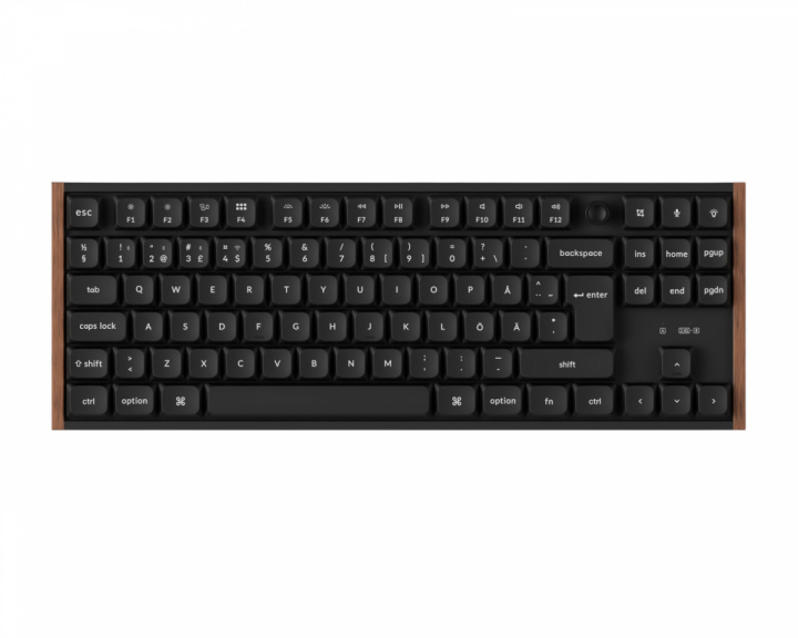  K1 Ultra SE 80% 8K Trådlöst Tangentbord - Wood Black [Milk POM Brown]