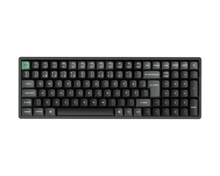  K4 Ultra 96% 8K Trådlöst Tangentbord - Svart [Keychron Apex Brown]