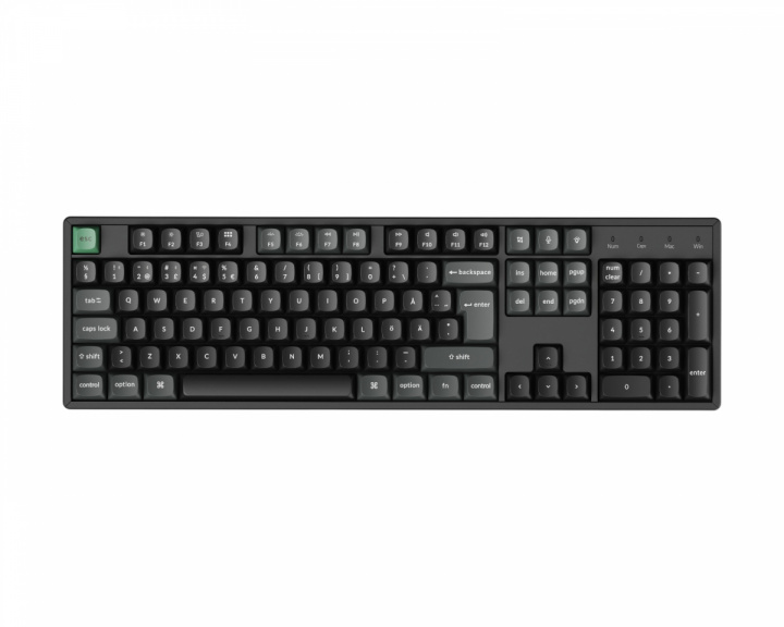  K10 Ultra 100% 8K Trådlöst Tangentbord - Svart [Keychron Apex Brown]