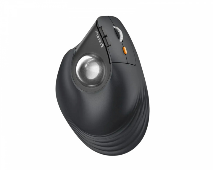  EM05 NL Vertikal Trådlös Trackball Mus - Svart/Grå
