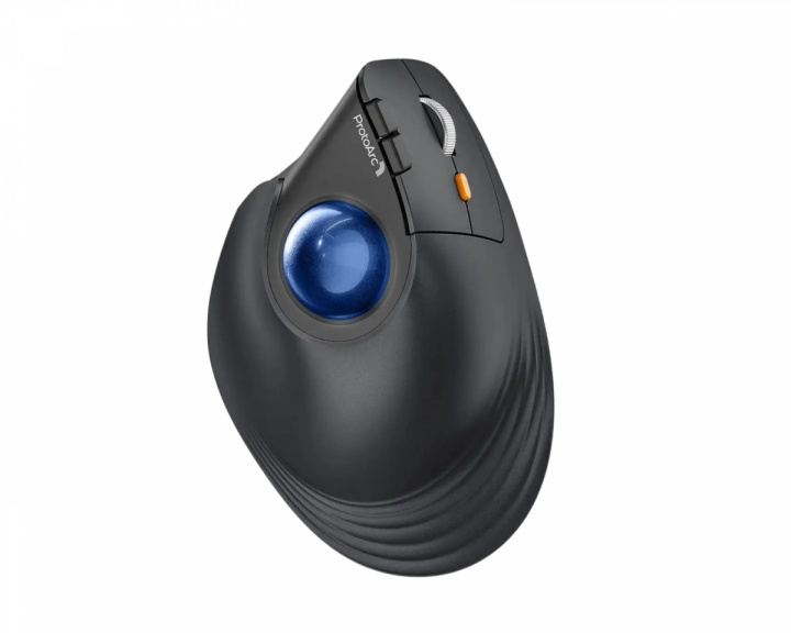  EM05 NL Vertikal Trådlös Trackball Mus - Svart/Blå