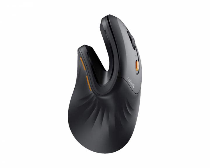  EM11 NL Ergonomisk Vertikal Mus - Svart/Orange