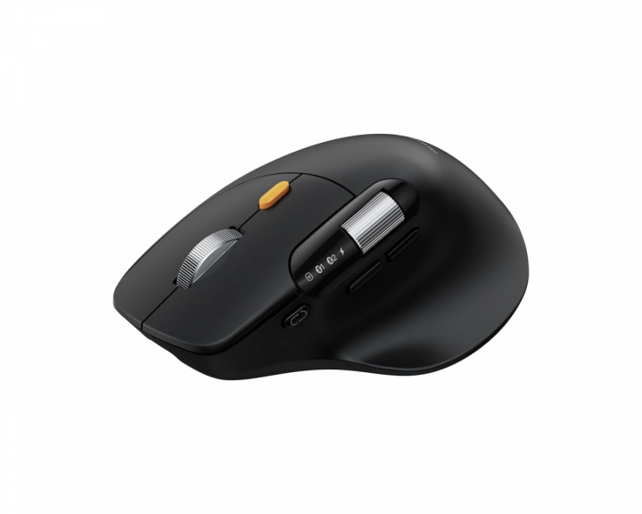  EM25 Fast-Scroll Ergonomisk Mus - Svart