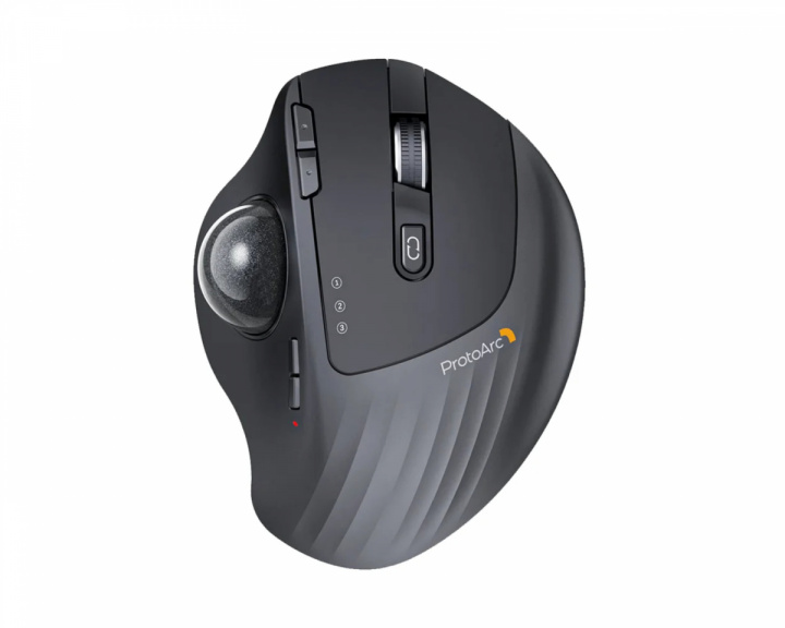  EM01 NL Trådlös Ergonomisk Trackball Mus - Svart