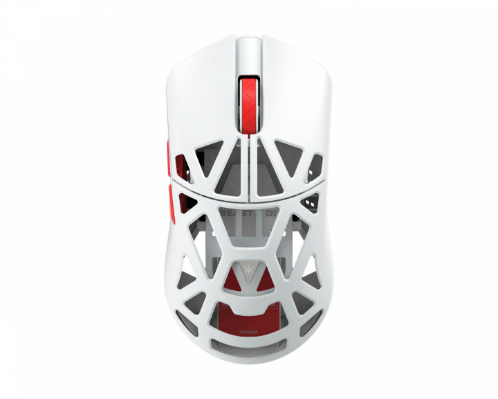 WLMouse Beast X Mini V2 Trådlös Gamingmus - Vit/Röd