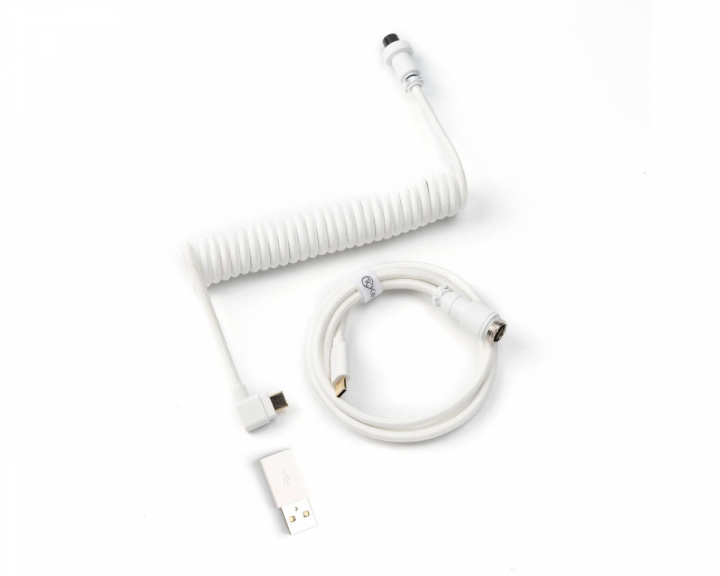  Coiled Aviator Kabel Angled 8K - Vit