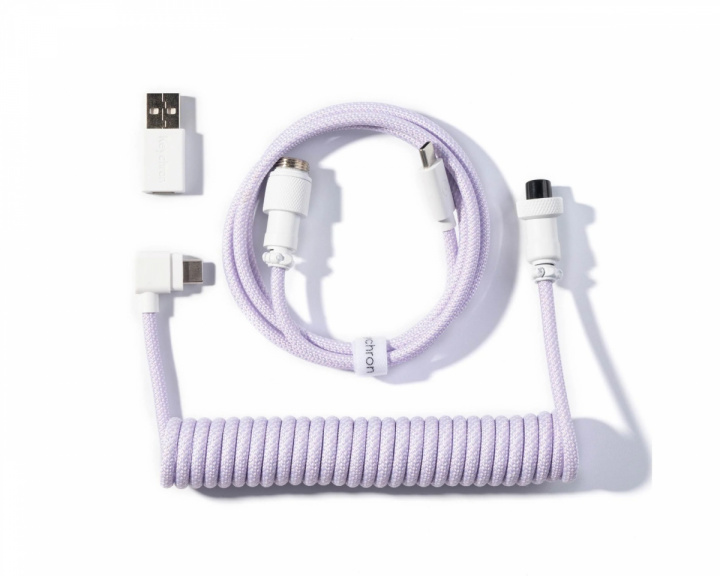  Coiled Aviator Kabel Angled 8K - Ljuslila