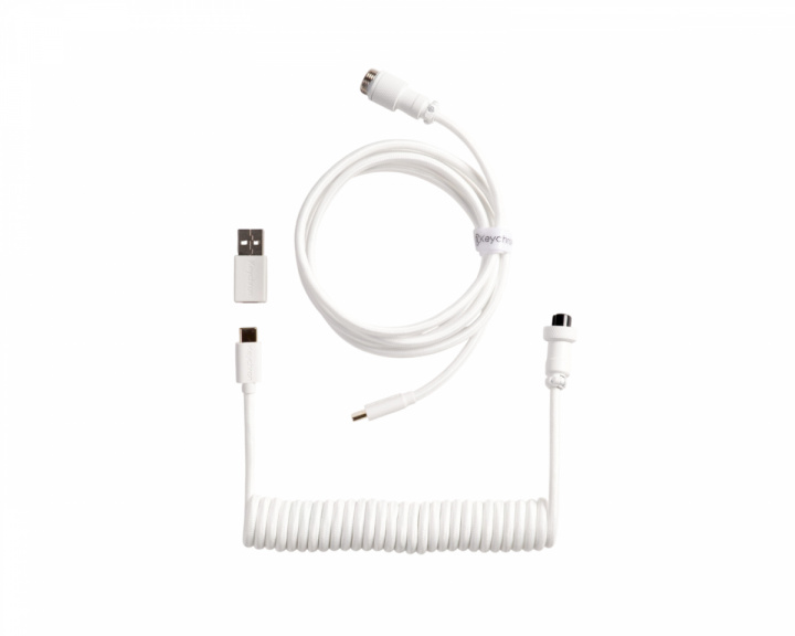  Coiled Aviator Kabel Straight 8K - Vit