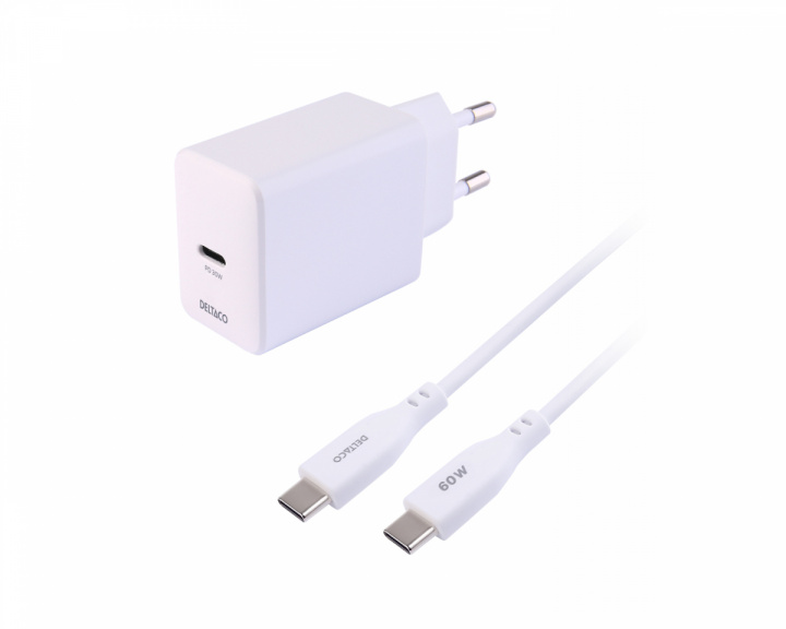  USB-C Väggladdare 30 W - 1,5m - Vit