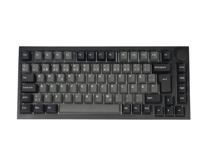  5075 V5 Black & Silver Trådlöst Tangentbord [Penguin Silent Linear]