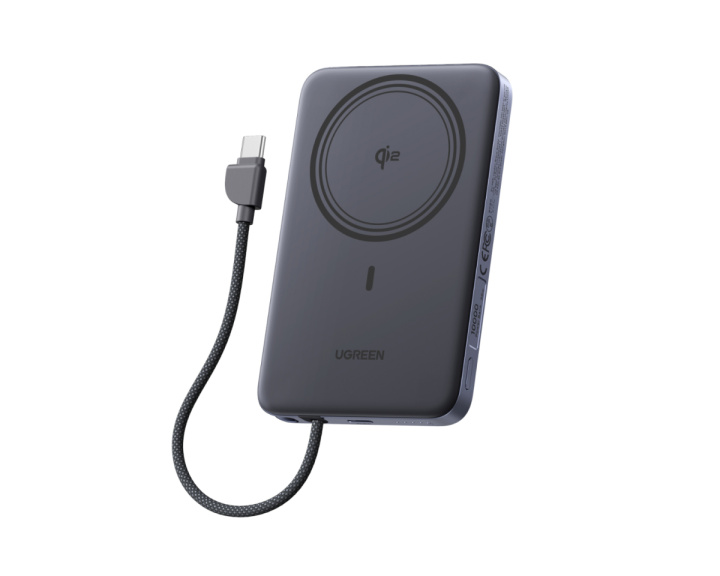  MagFlow Air Magnetisk Trådlös Powerbank 10000mAh 30W - Grå