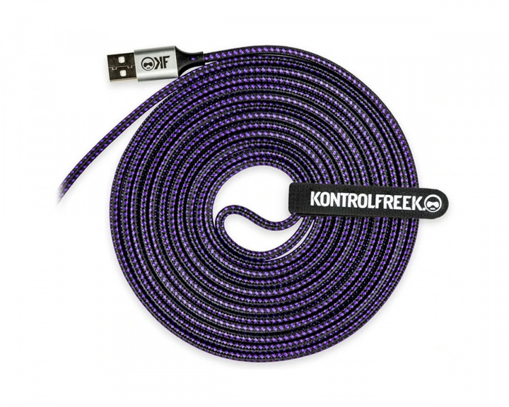 KontrolFreek Gaming USB-Kabel - Lila/Svart (DEMO)
