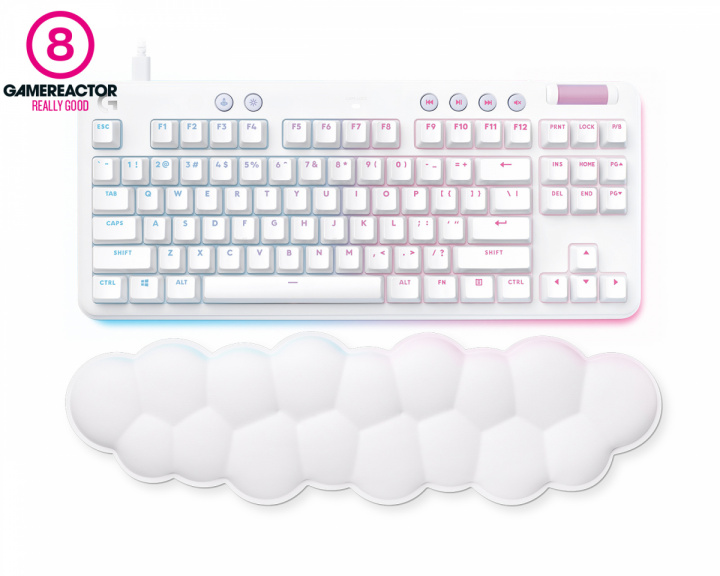 Logitech G713 Gaming Tangentbord RGB TKL [GX Red] - Off White (DEMO)