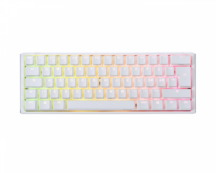 Ducky ONE 3 Mini Pure White RGB Hotswap Tangentbord [MX Silent Red] (DEMO)
