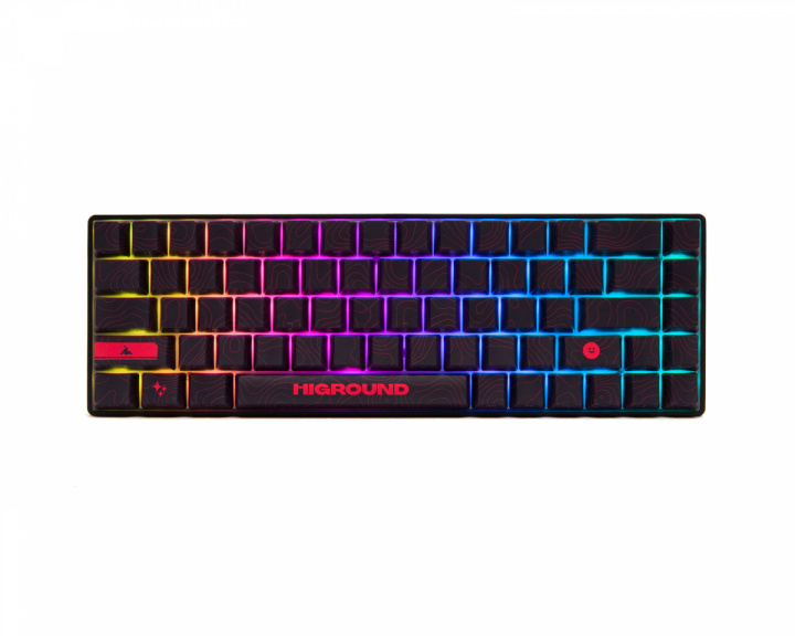 Higround LAVAROCK Base 65 Hotswap Gaming Tangentbord - ANSI [White Flame] (DEMO)