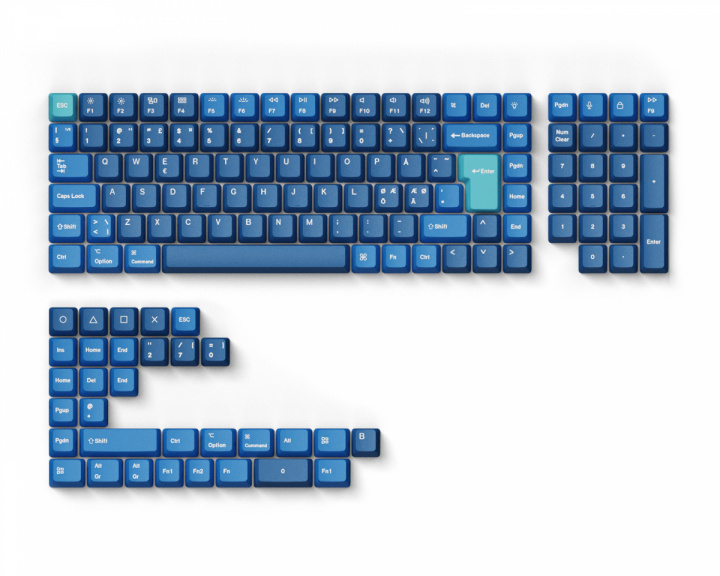 Keychron OEM Dye-Sub PBT Keycap Set - Ocean Full Set Nordic (DEMO)