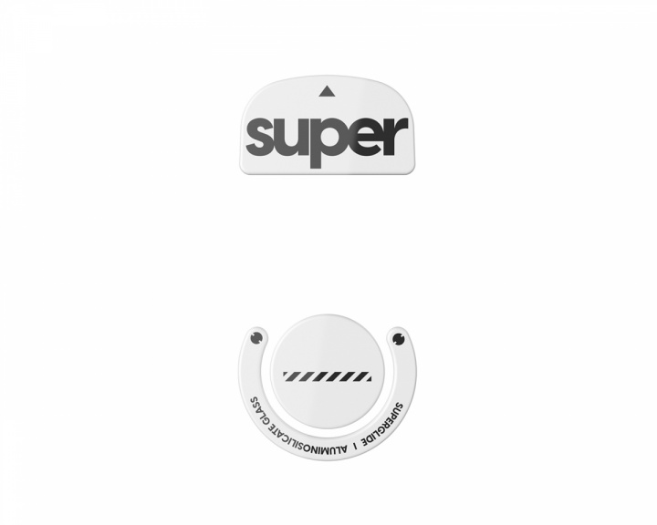 Superglide Version 2 Glas Skates till Logitech G Pro X Superlight - Vit (DEMO)