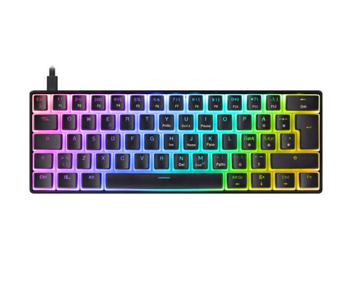 Deltaco Gaming DK475 RGB 60% Hotswap Mekaniskt Tangentbord [Pink Linear] - Svart (DEMO)