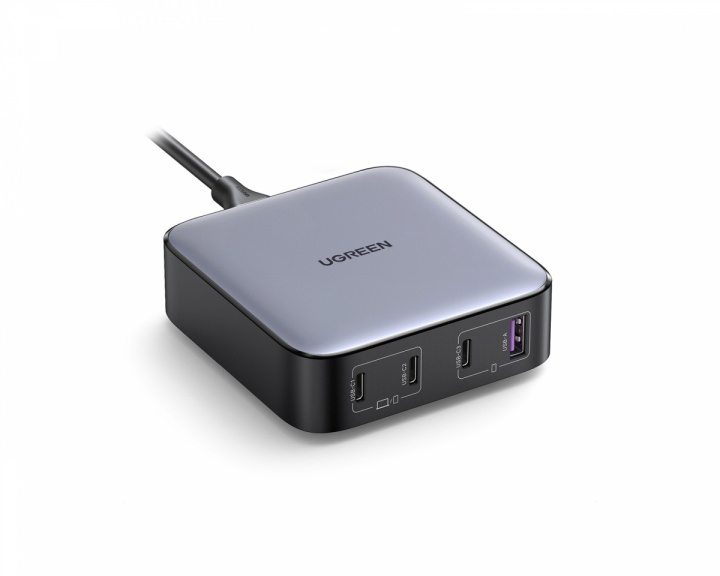 UGREEN Nexode 100W Desktop Charger (1xUSB-A + 3xUSB-C) - Multiladdare (DEMO)