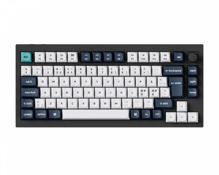 Keychron Q1 Max QMK 75% Trådlöst Mekaniskt Tangentbord [Gateron Jupiter Brown] - ISO (DEMO)
