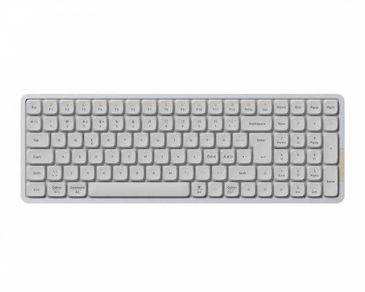 Lofree Flow100 96% Low-Profile RGB Mekaniskt Tangentbord [Kailh Ghost] - Vit (DEMO)