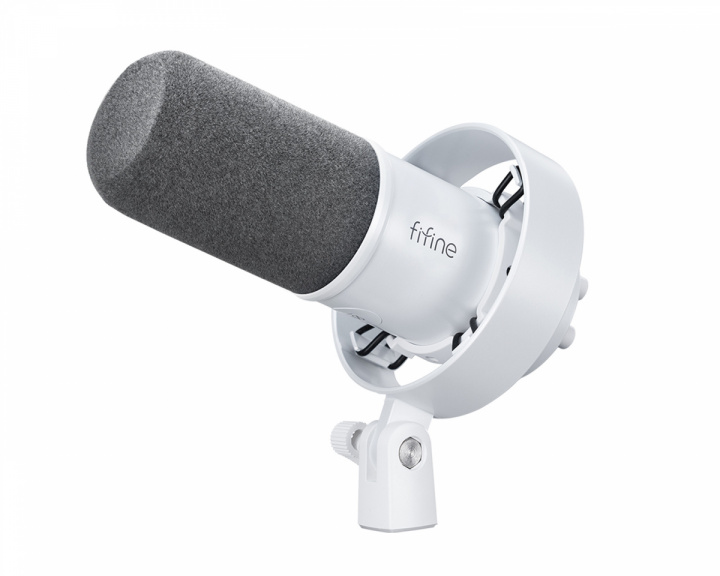 Fifine K688 USB / XLR Mikrofon - Dynamisk Mikrofon - Vit (DEMO)