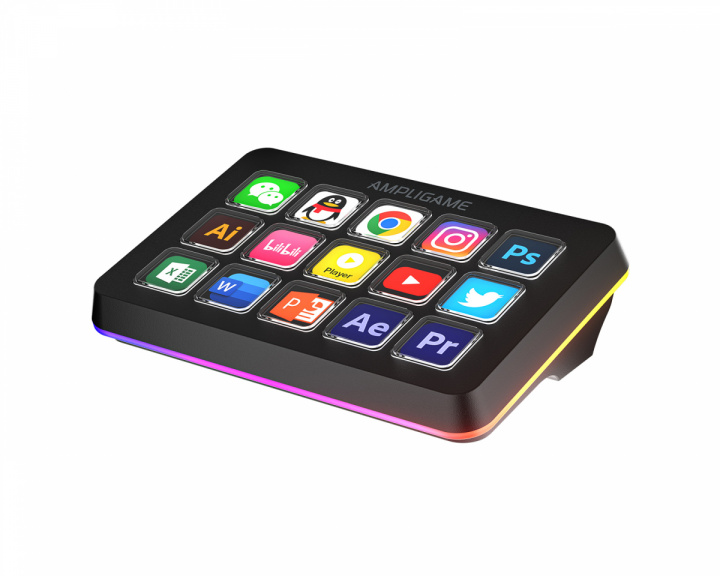 Fifine AMPLIGAME D6 Stream Controller - Streaming Deck - Svart (DEMO)