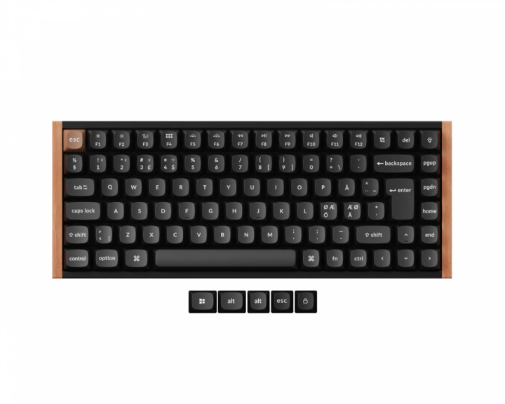 Keychron K2 HE Trådlöst QMK Tangentbord [Gateron 2.0 Purple Magnetic Switch] - Wood Black (DEMO)