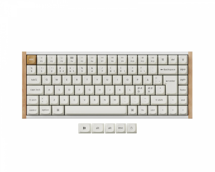 Keychron K2 HE Trådlöst QMK Tangentbord [Gateron 2.0 Purple Magnetic Switch] - Wood White (DEMO)