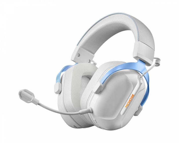 MCHOSE S9 Pro Trådlöst Headset - Vit/Blå (DEMO)