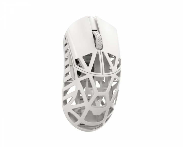 WLMouse Beast X Pro - Milky White [Omron Opticals] - Side Slits (DEMO)