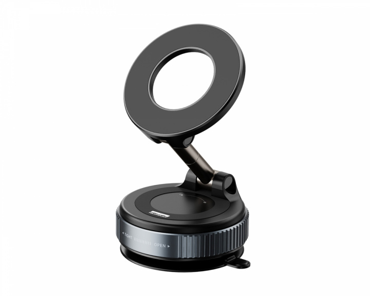 MaxMount Vakuum Telefonhållare med magnetisk ring - Svart (DEMO)