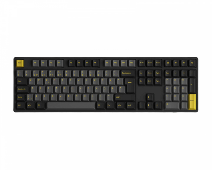 Akko 5108B Plus-S Trådlöst tangentbord - Black & Gold [V3 Cream Yellow Pro] (DEMO)