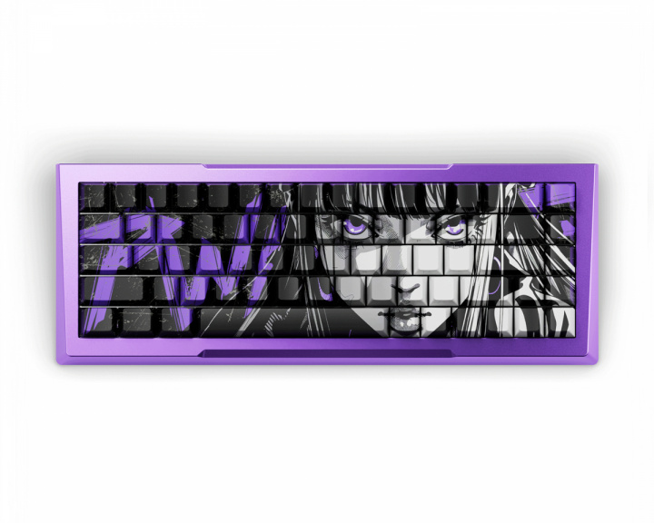 Pwnage Zenblade 65 V2 - Hall Effect Gaming Tangentbord Nyomi Purple Edition ANSI - Lila (DEMO)