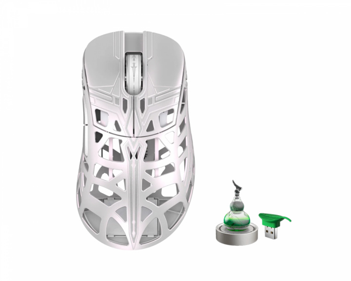 WLMouse x The Swords Magnesium Trådlös Gaming Mus [OMRON] - Vit (DEMO)