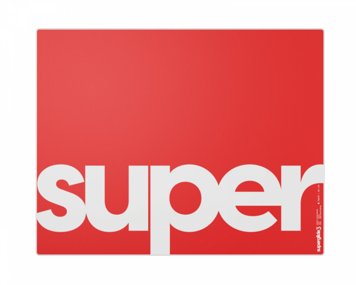 Superglide Glasmatta v3 L – Type-S – Röd (DEMO)
