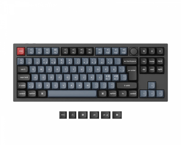 Keychron Q3 Pro Hotswap Knob ISO Tangentbord – Svart [K Pro Red] (DEMO)