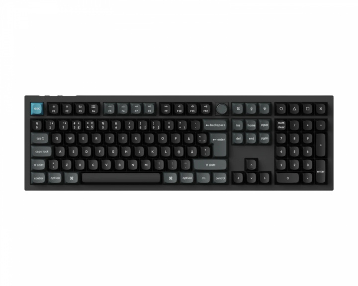 Keychron Q6 Ultra 8K Hotswap Knob ISO Trådlöst Tangentbord - Svart [Silk POM Red] (DEMO)