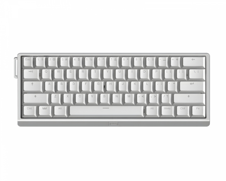 Wooting 60HE V2 Tangentbord - ANSI Non Split Spacebar - Silver Aluminum (DEMO)