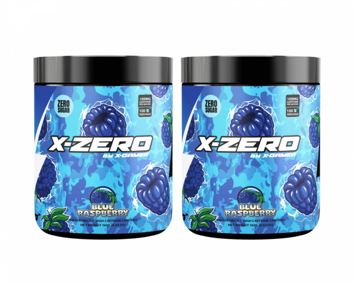 X-Gamer X-Zero Blueraspberry - 2 x 100 Serveringar