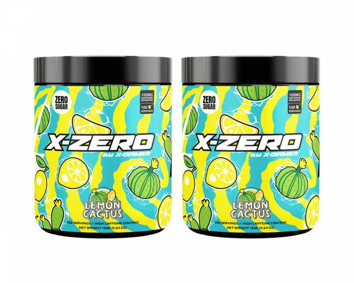 X-Gamer X-Zero Lemon Cactus - 2 x 100 Serveringar