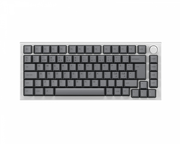 Glorious GMMK Pro 75% ISO – White Ice x Black Ash Bundle [Fox MX]