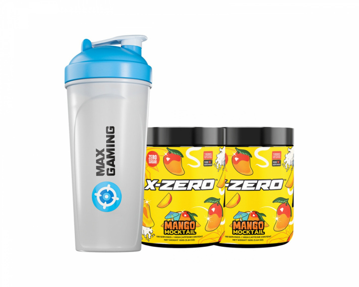 X-Gamer X-Zero Mango Mocktail - 2 x 100 Serveringar + Shaker