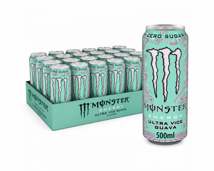 Monster Energy Ultra Vice Guava 24 x 500ml (Inkl. pant)