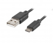 USB 2.0 Kabel MICRO-B-B till USB 1.8 Meter QC 3.0 Svart