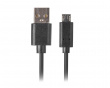 USB 2.0 Kabel MICRO-B-B till USB 1 Meter QC 3.0 Svart