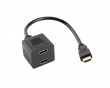 HDMI-Am Hane till 2x HDMI-AF Hona Splitter 20 cm