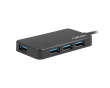 USB Hub 3.0 Silkworm USB-C 4-portar