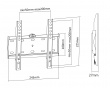 TV Väggfäste Fixed 23”-42” med Vattenpass